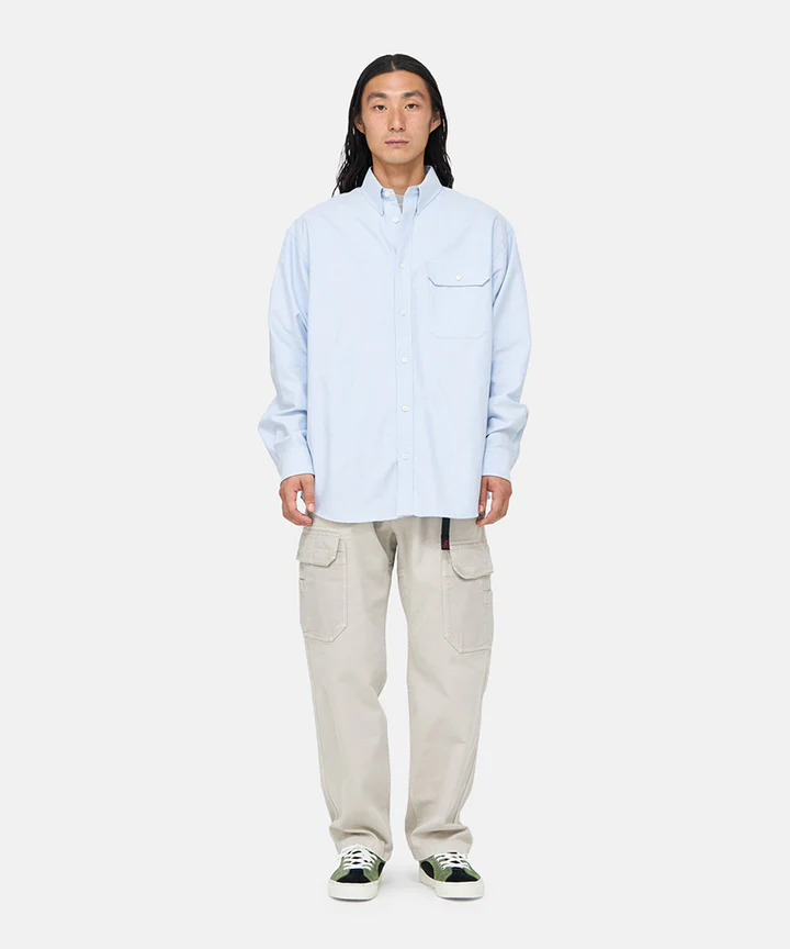 Gramicci | Oxford button down shirt Blue - Gallery Streetwear