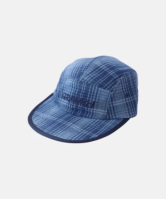 Gramicci Long Bill Cap - Indigo Checkered Plaid