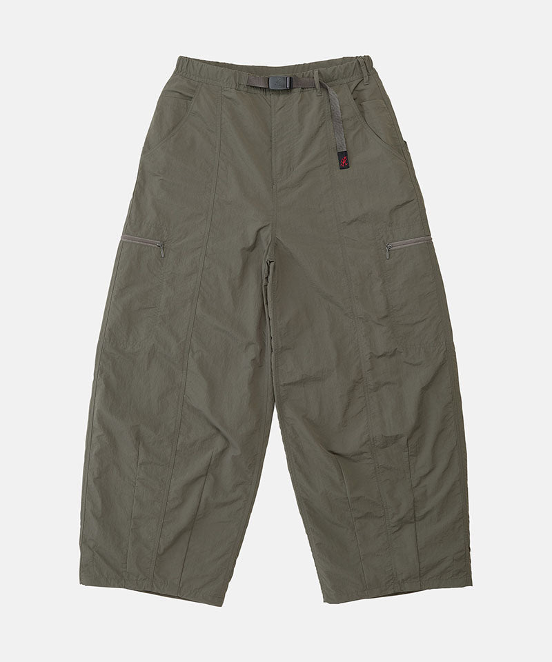 Gramicci Nylon Loose Balloon Pant in Burnt Olive, front product shot