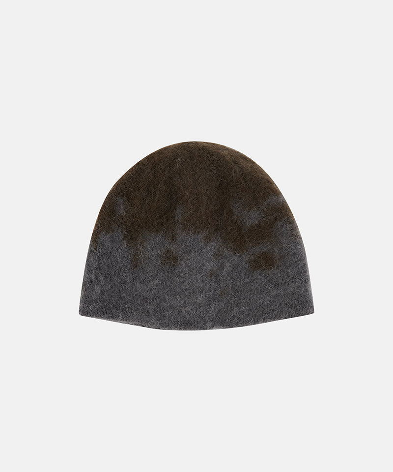 Gramicci Mohair Splatter Beanie in Slate Splatter, product shot