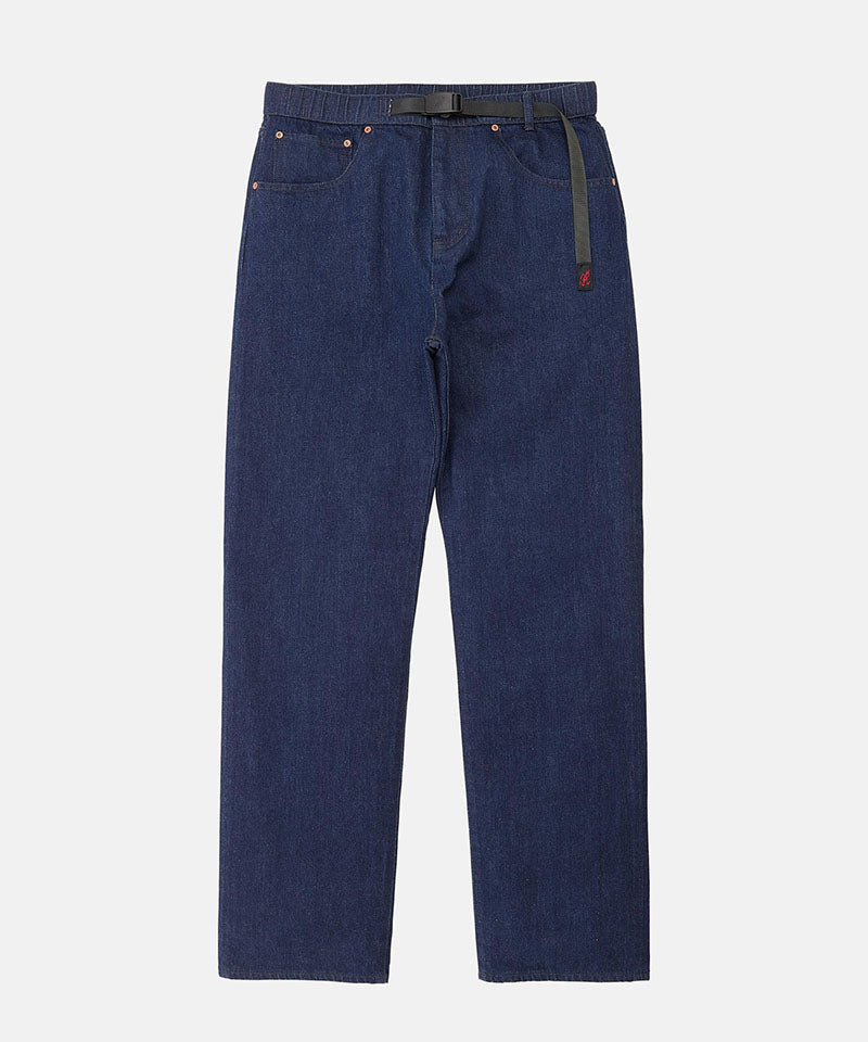 Gramicci Japanese 5-Pocket Denim Pant in Rinsed Indigo, product shot
