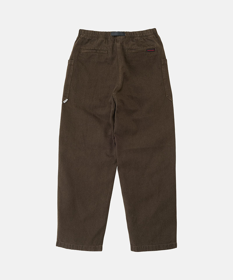 Gramicci Hemp Relaxed Pant in Earth, back view