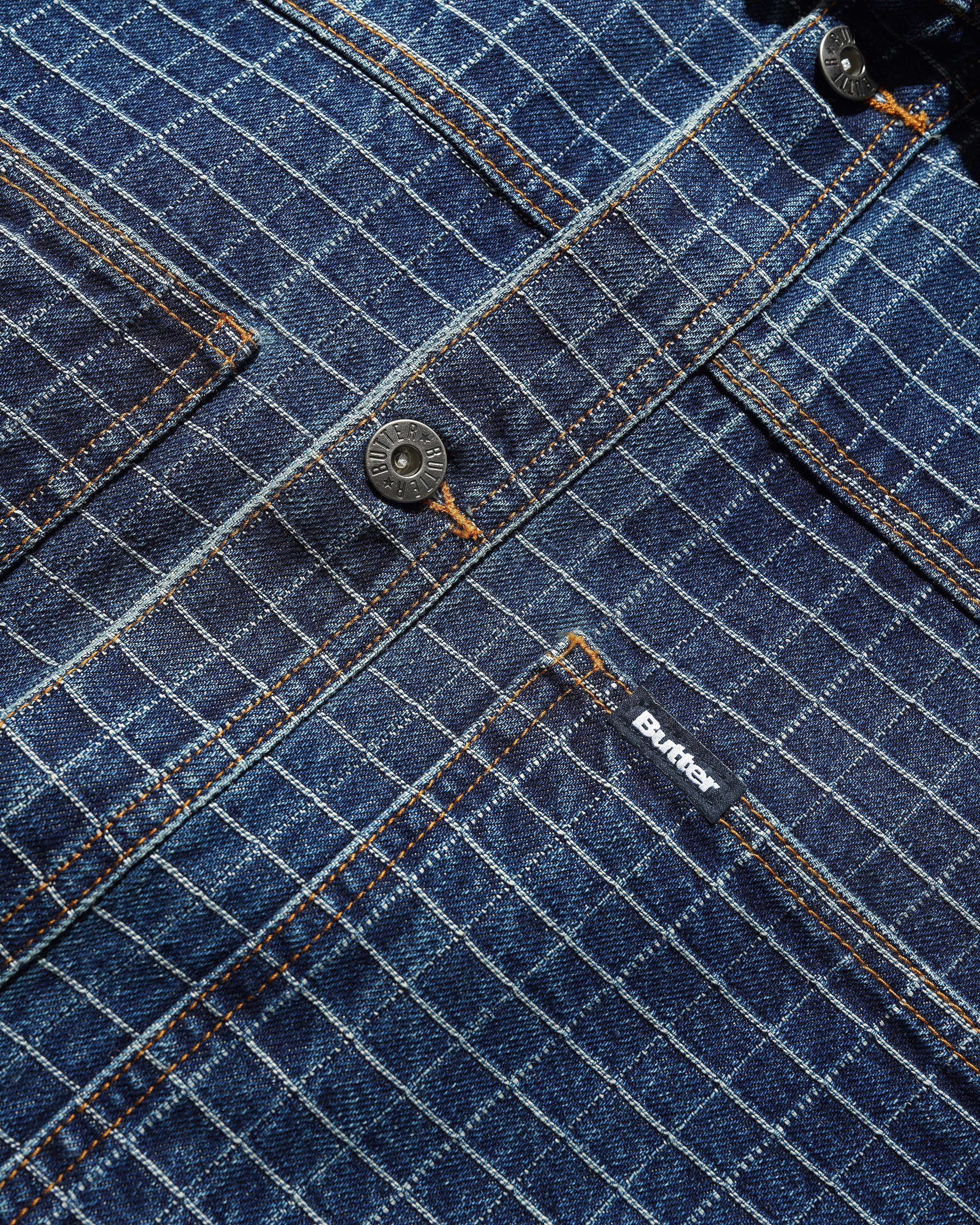 Butter Goods Grid Denim Jacket – Indigo