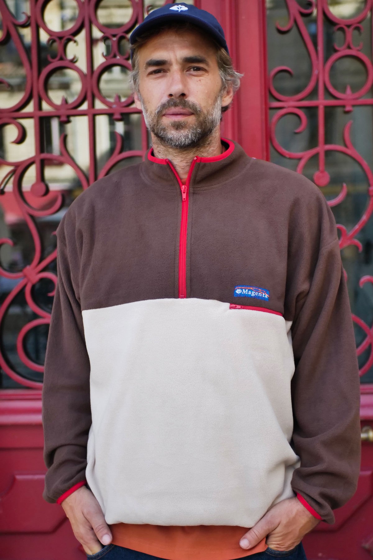 Magenta City Fleece Highneck Natural