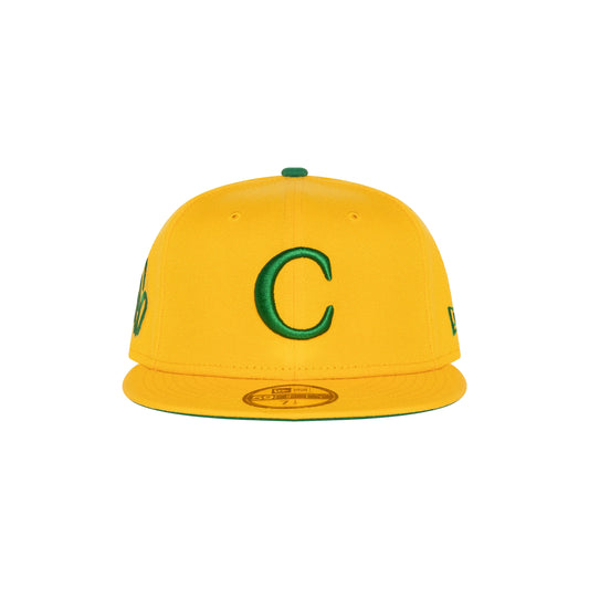 CARROTS STEM FITTED HAT- YELLOW