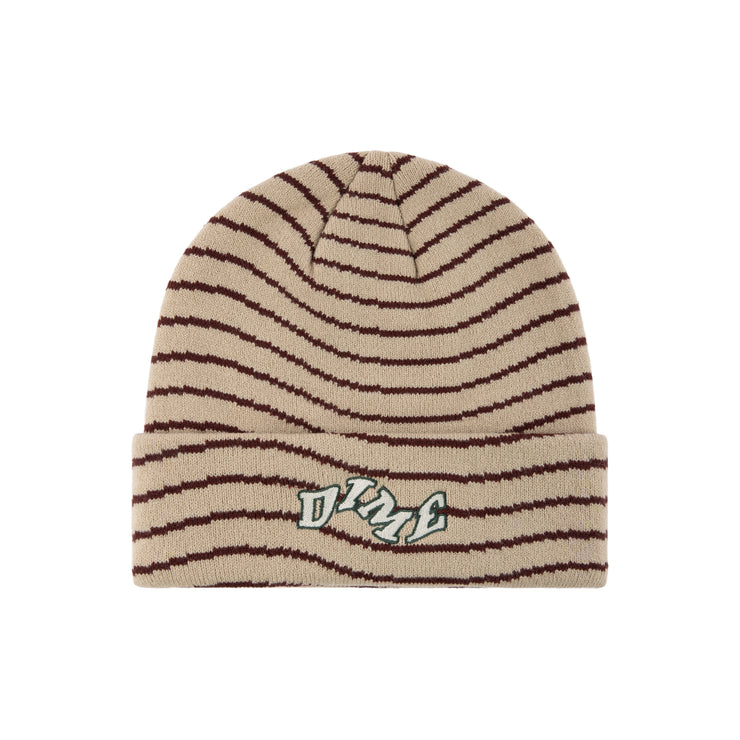 Dime | Wave Cuff Beanie Tan - Gallery Streetwear