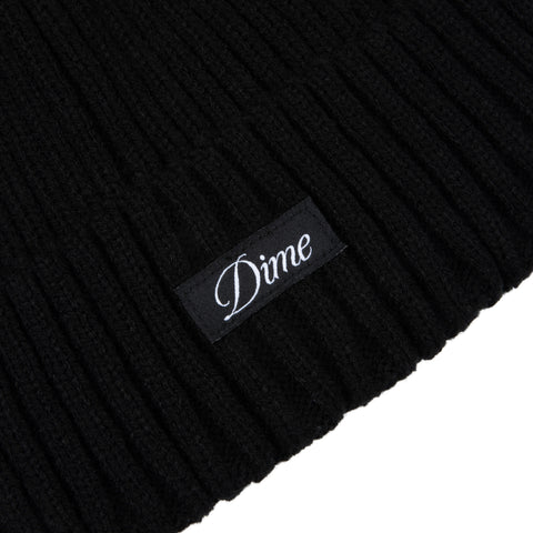 Dime | Cursive Fold Beanie Black - Gallery Streetwear