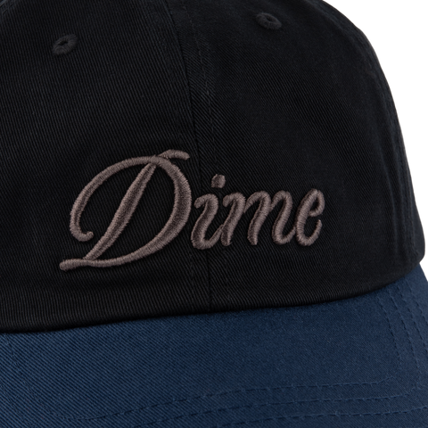 Dime | Cursive Low Pro Cap Black/Midnight - Gallery Streetwear