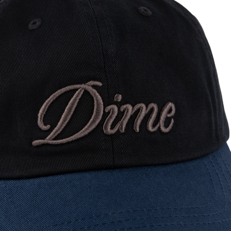 Dime | Cursive Low Pro Cap Black/Midnight - Gallery Streetwear