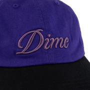 Dime | Cursive Low Pro Cap Purple/Black - Gallery Streetwear