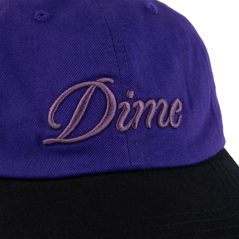 Dime | Cursive Low Pro Cap Purple/Black - Gallery Streetwear