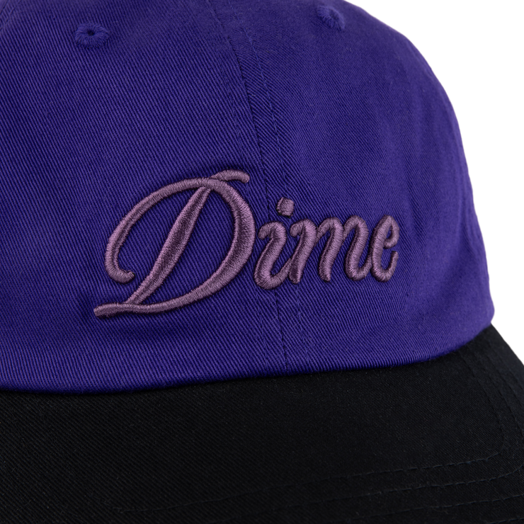 Dime | Cursive Low Pro Cap Purple/Black - Gallery Streetwear