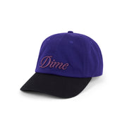 Dime | Cursive Low Pro Cap Purple/Black - Gallery Streetwear