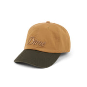 Dime | Cursive Low Pro Cap Wheat/Green - Gallery Streetwear