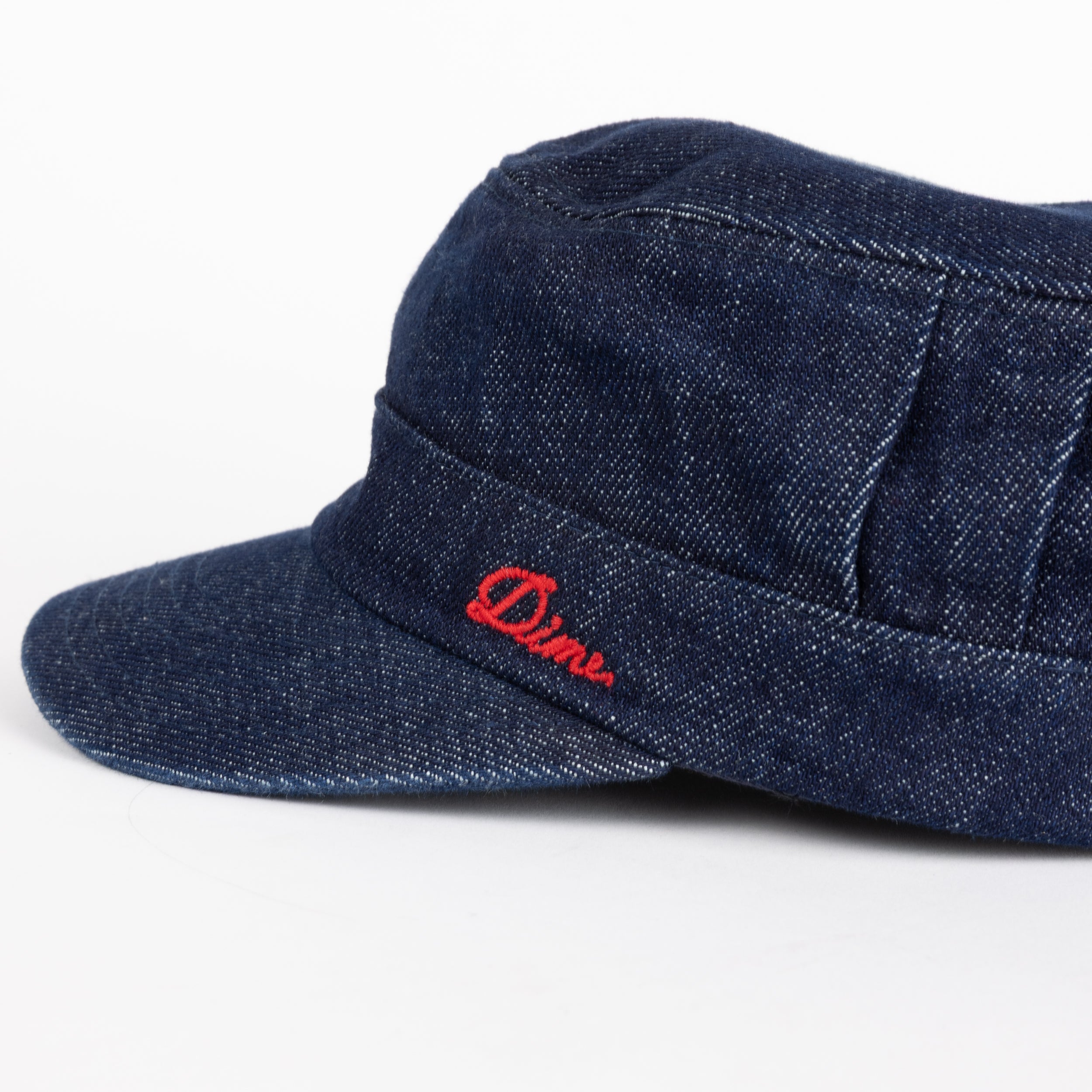 Dime MTL Denim Painter Cap Indigo — detail