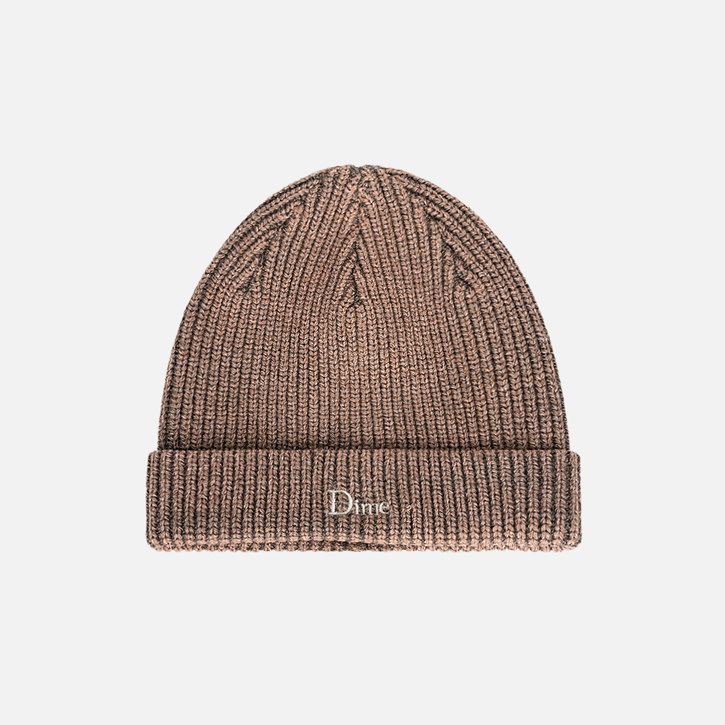 Dime MTL Rib Fold Beanie Oak — product shot