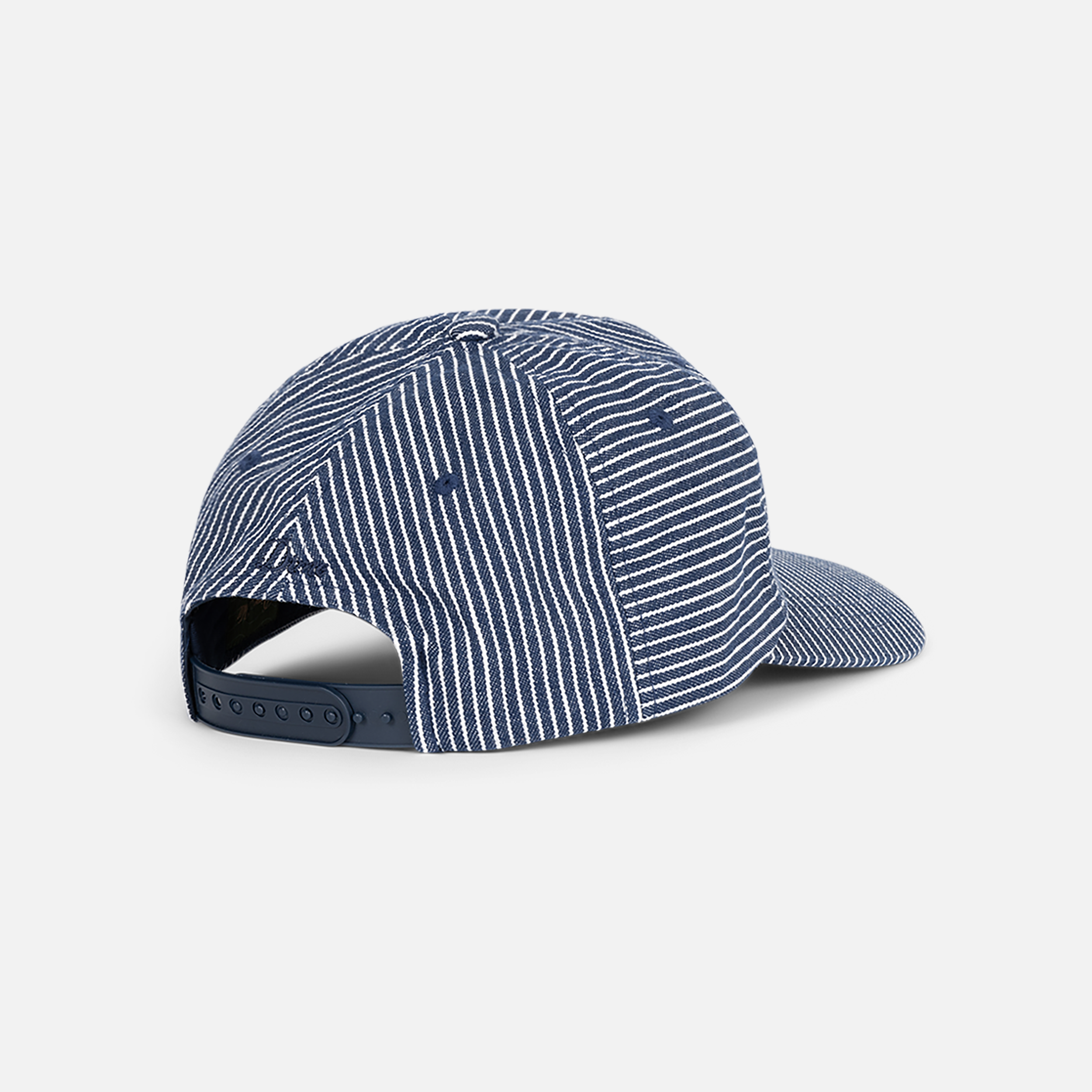 Dime MTL Striped Worker Cap Navy — product shot