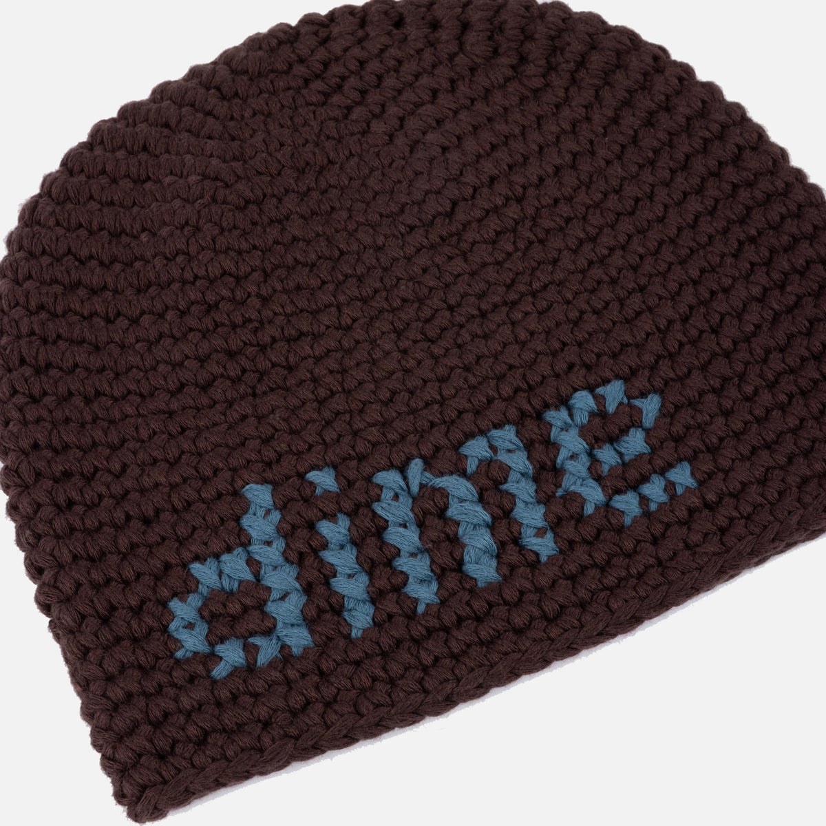 Dime MTL Crochet Skully Brown — detail