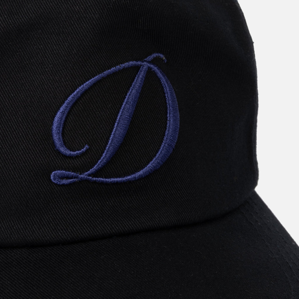 Dime MTL Cursive D Worker Cap Black — detail