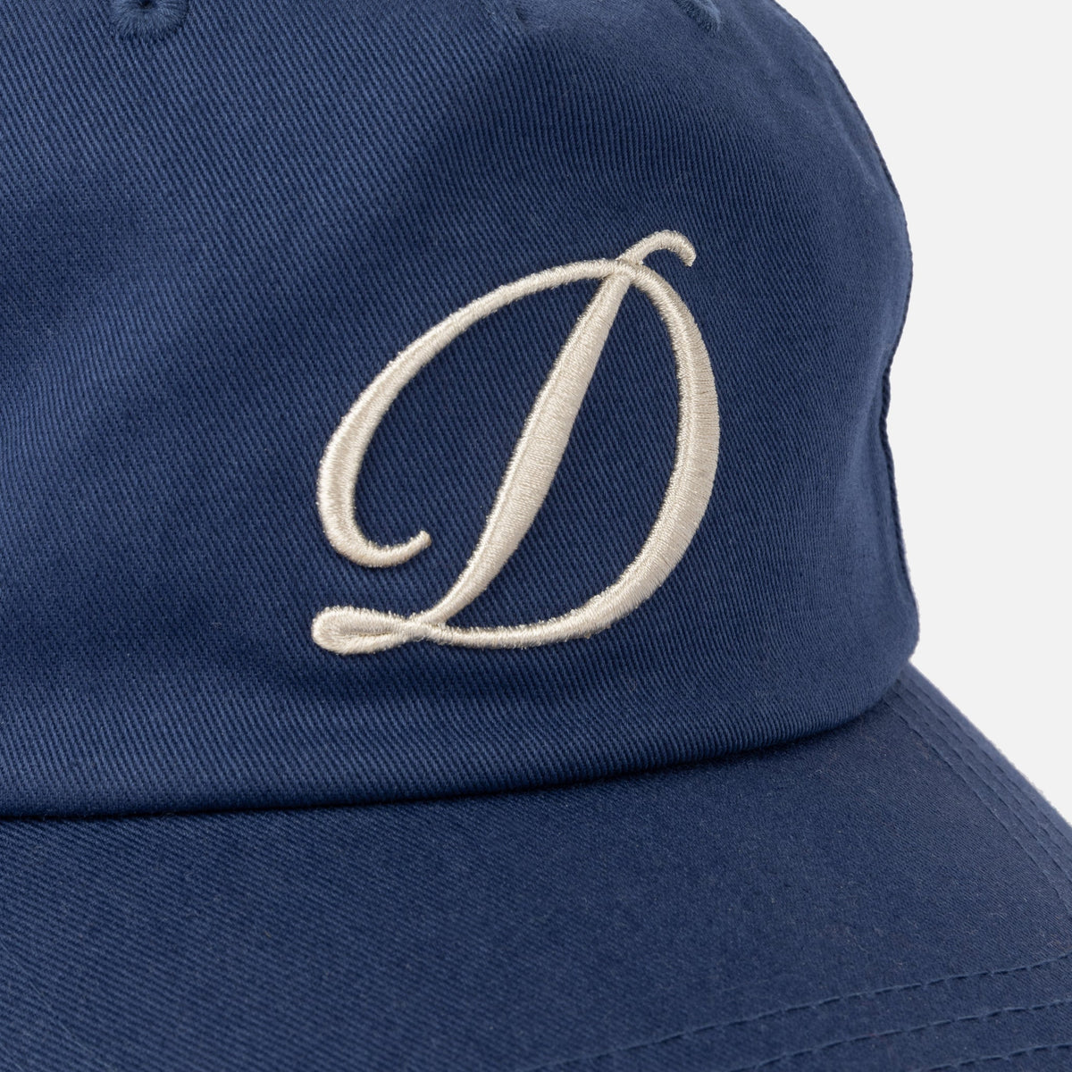 Dime MTL Cursive D Worker Cap Marine — detail
