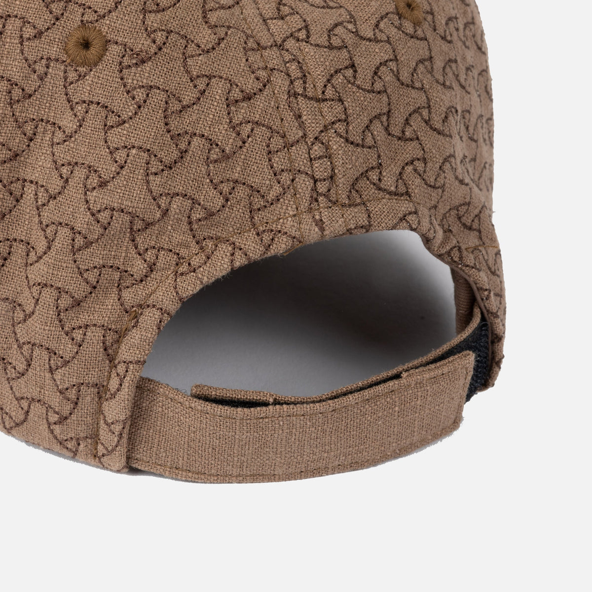 Dime MTL Allover Stitch Worker Cap Tan — detail