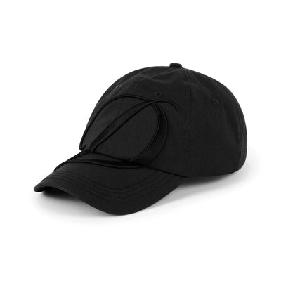 Dime MTL | Big Cursive Low Pro Cap Black - front