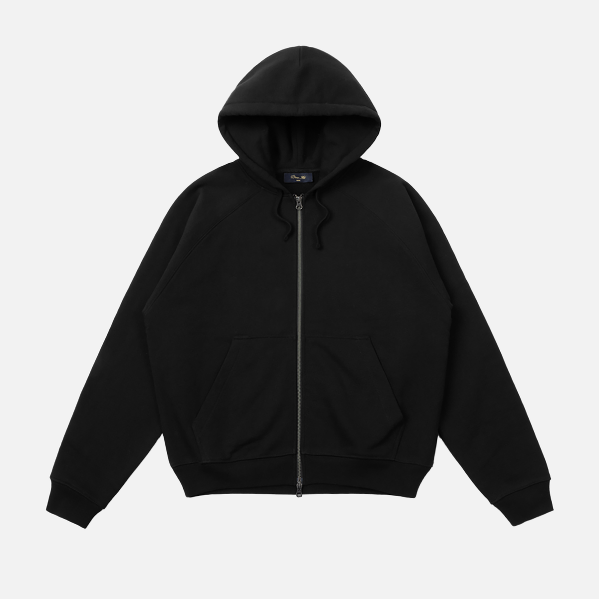 Dime MTL Spinal Zip Hoodie Black — product shot