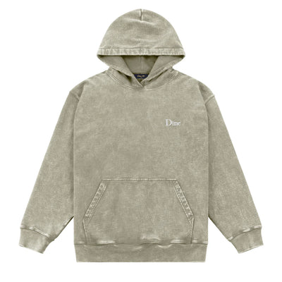 Dime MTL | French Terry Hoodie Faded Cement - front