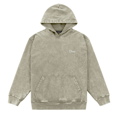 Dime MTL | French Terry Hoodie Faded Cement - front