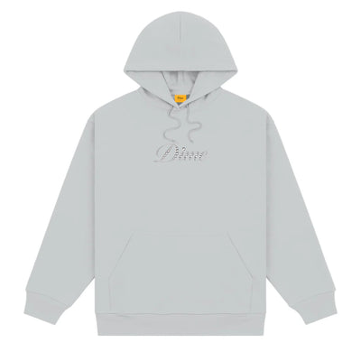 Dime | Icy cursive hoodie - Stone silver - Gallery Streetwear