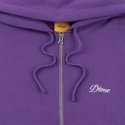 Dime | Cursive zip hoodie - Purple - Gallery Streetwear