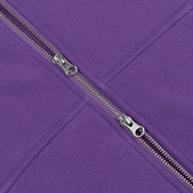 Dime | Cursive zip hoodie - Purple - Gallery Streetwear