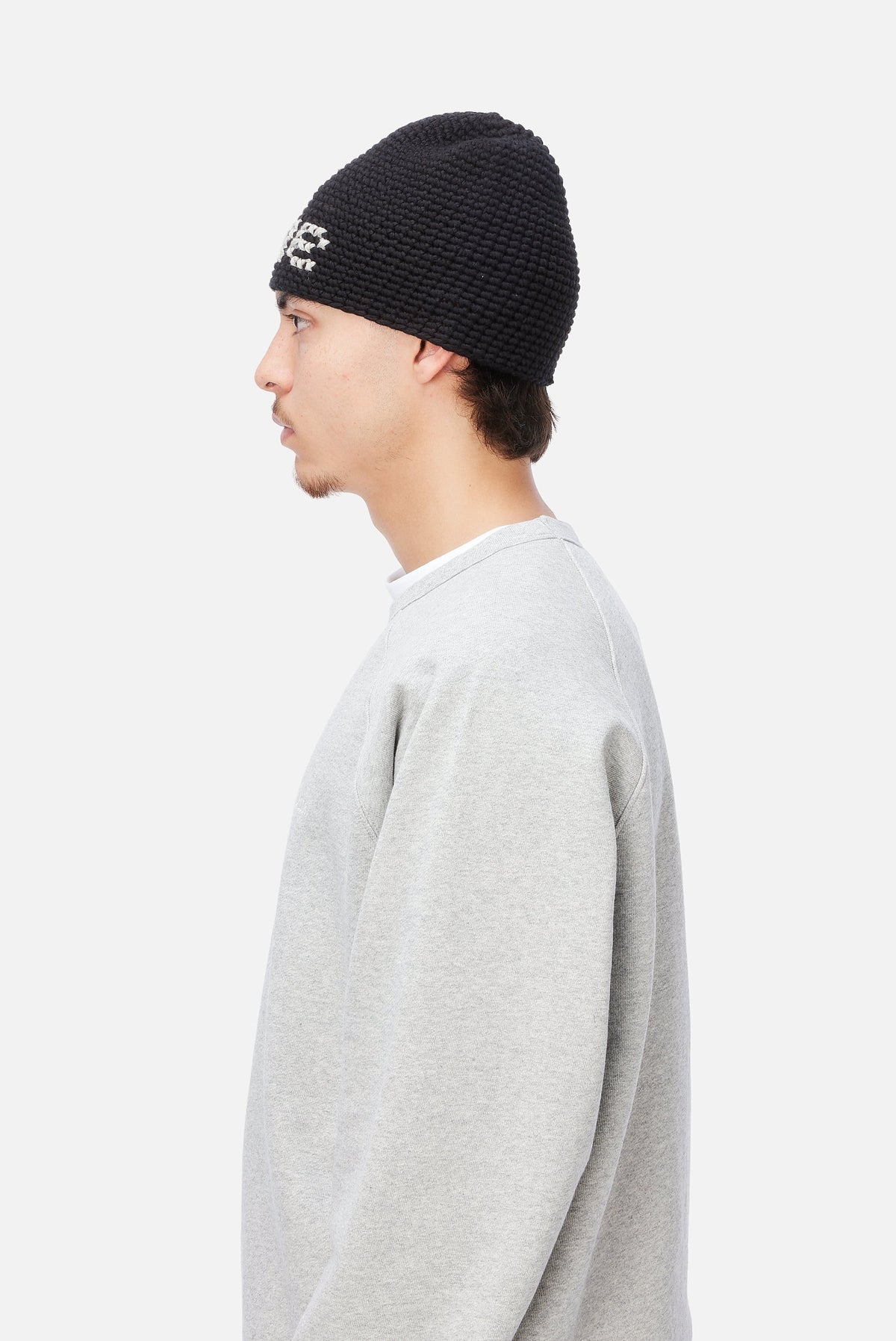 Dime MTL Crochet Skully Black — worn by model