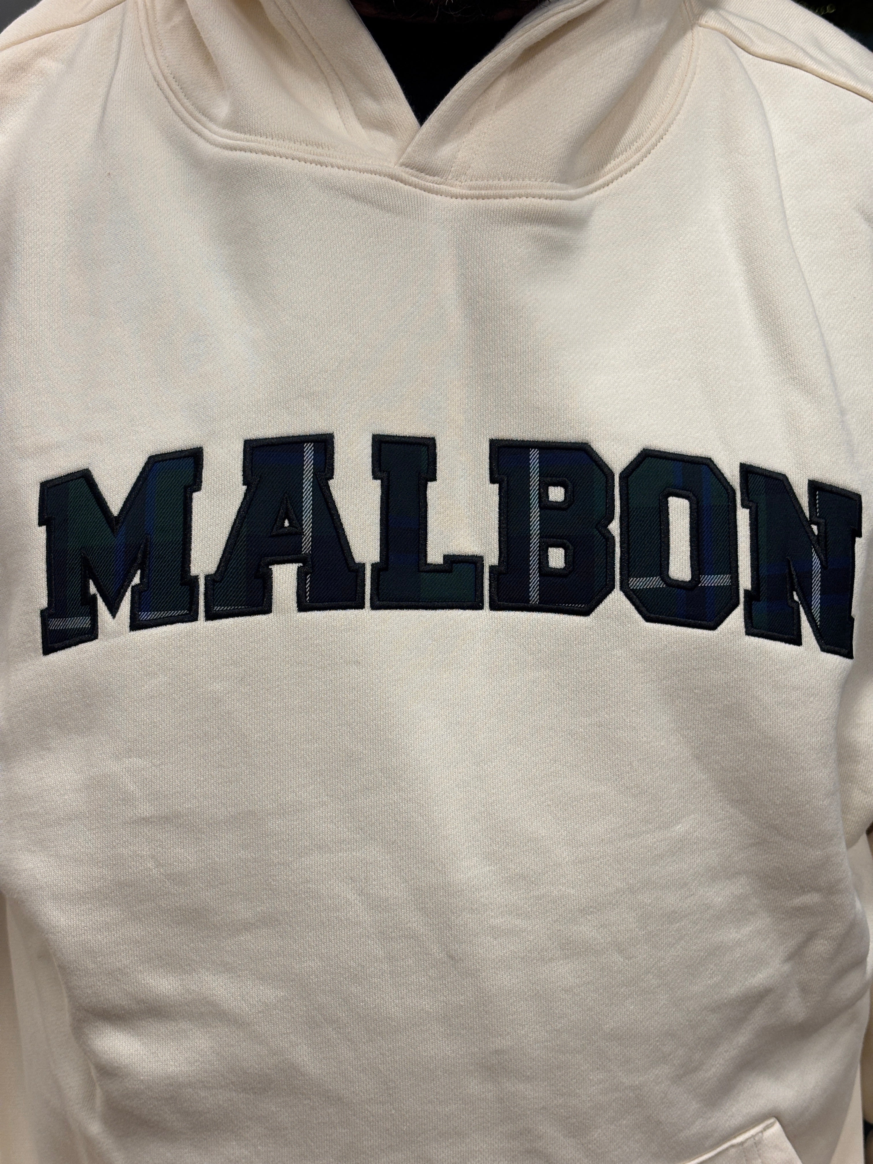 Malbon Golf Preston Fesque Hoodie - Ivory