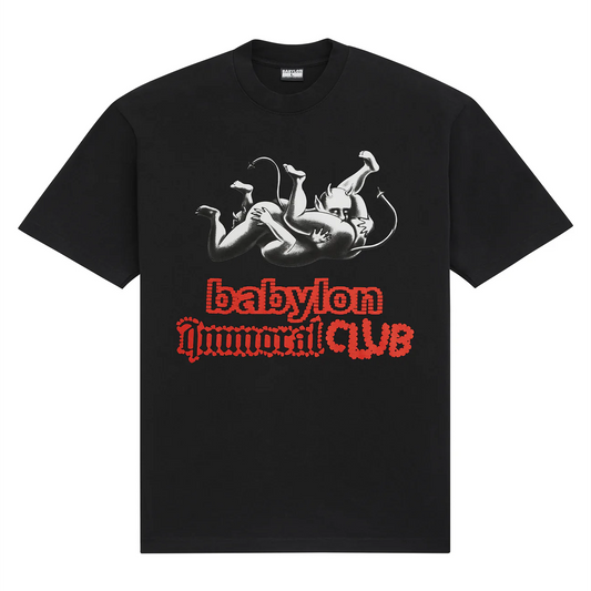 Babylon Immoral Club Tee- Black - Gallery Streetwear