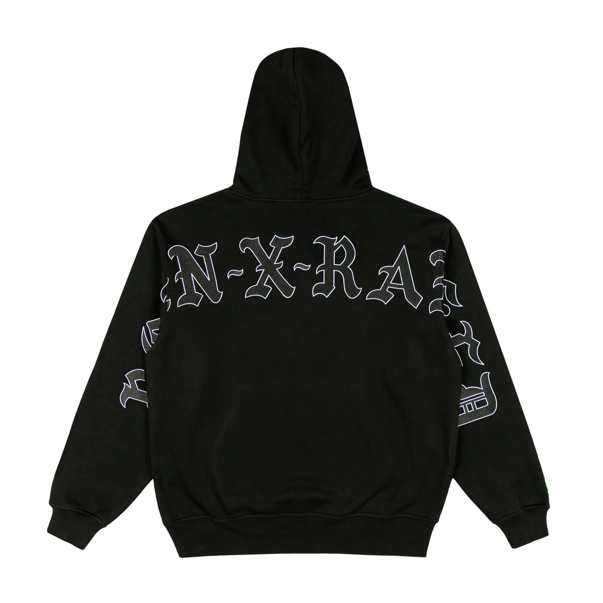 Born X Raised BXR Jumbo Arch Hoodie Black | Gallery Streetwear Canada