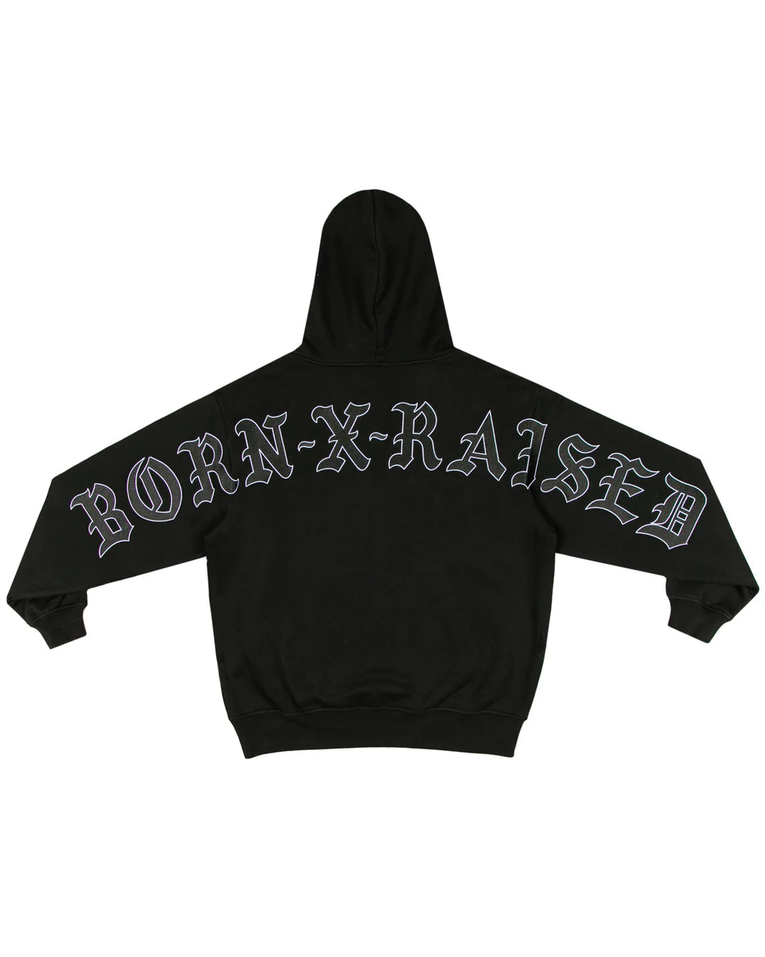 Born X Raised BXR Jumbo Arch Hoodie - Black