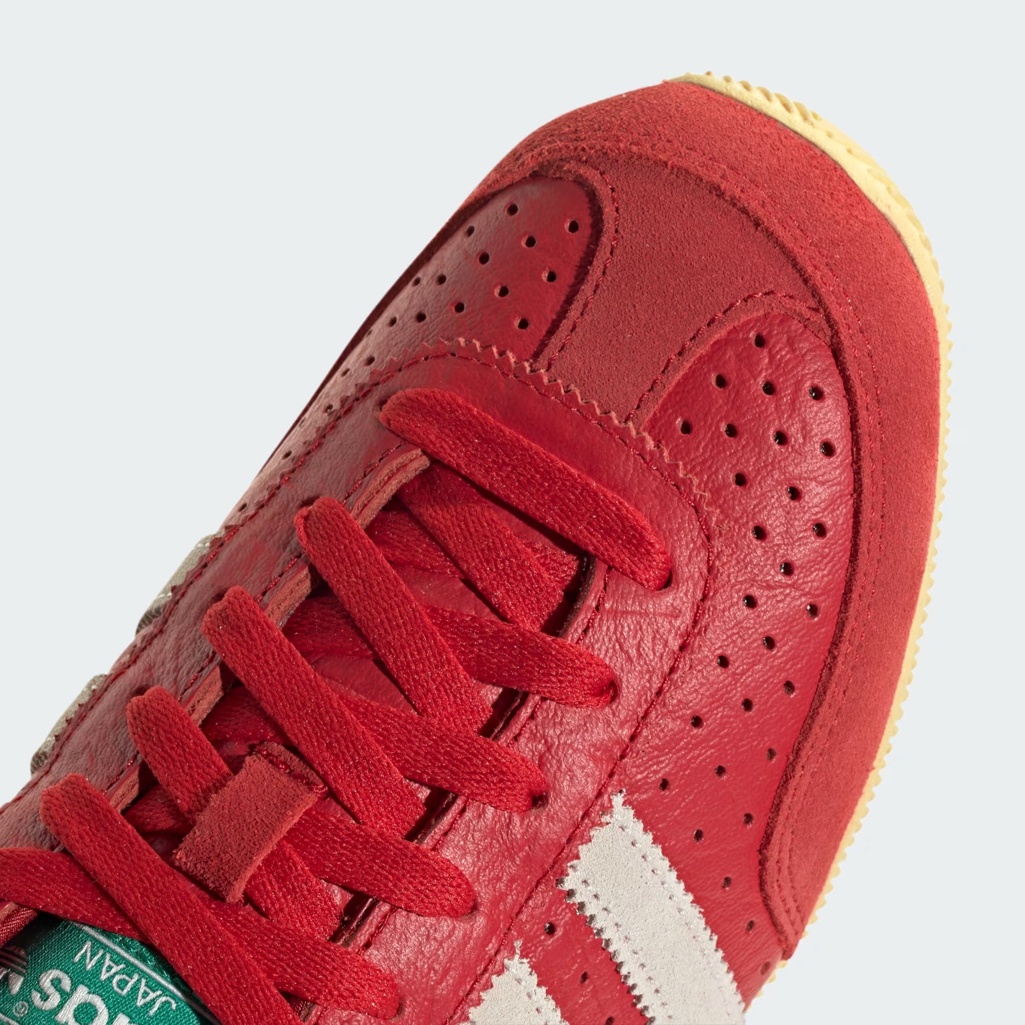 Adidas Women’s Japan Shoe - Red toe box of shoes