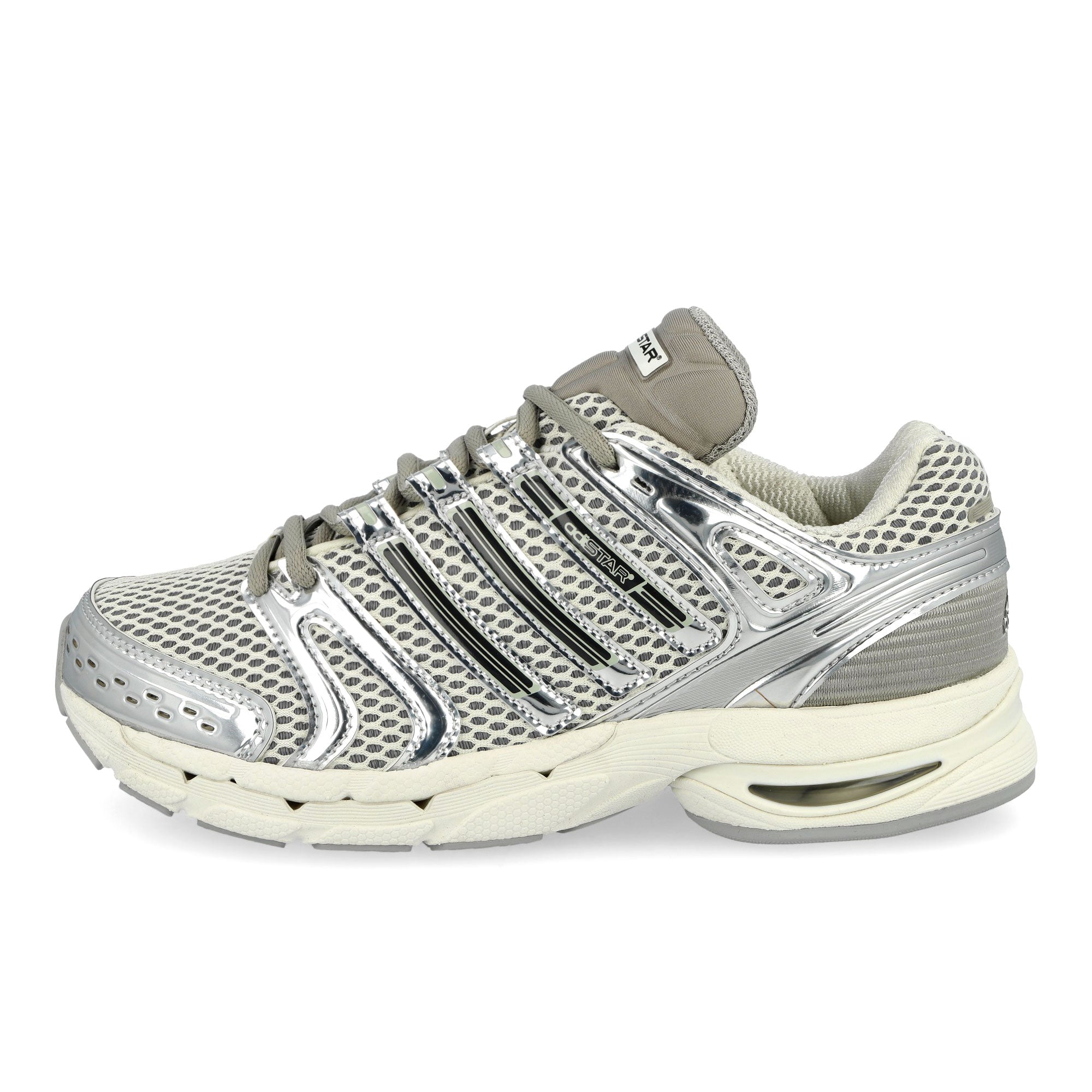 Adidas Women's Adistar Control 5 Off White Silver Metallic side profile