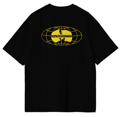 Magenta Shaolin Tee – Black