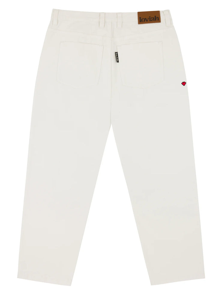 Loviah | 1990 Baggy Denim Pants Bleach Sand Wash 1