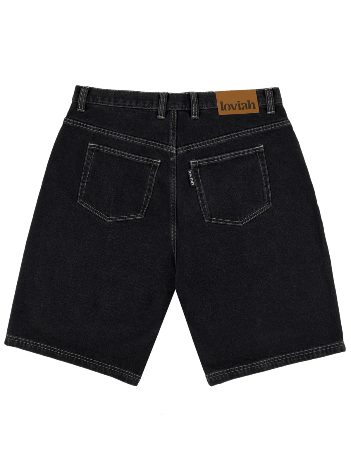 Loviah | Heartman Denim Shorts Black Wash Back