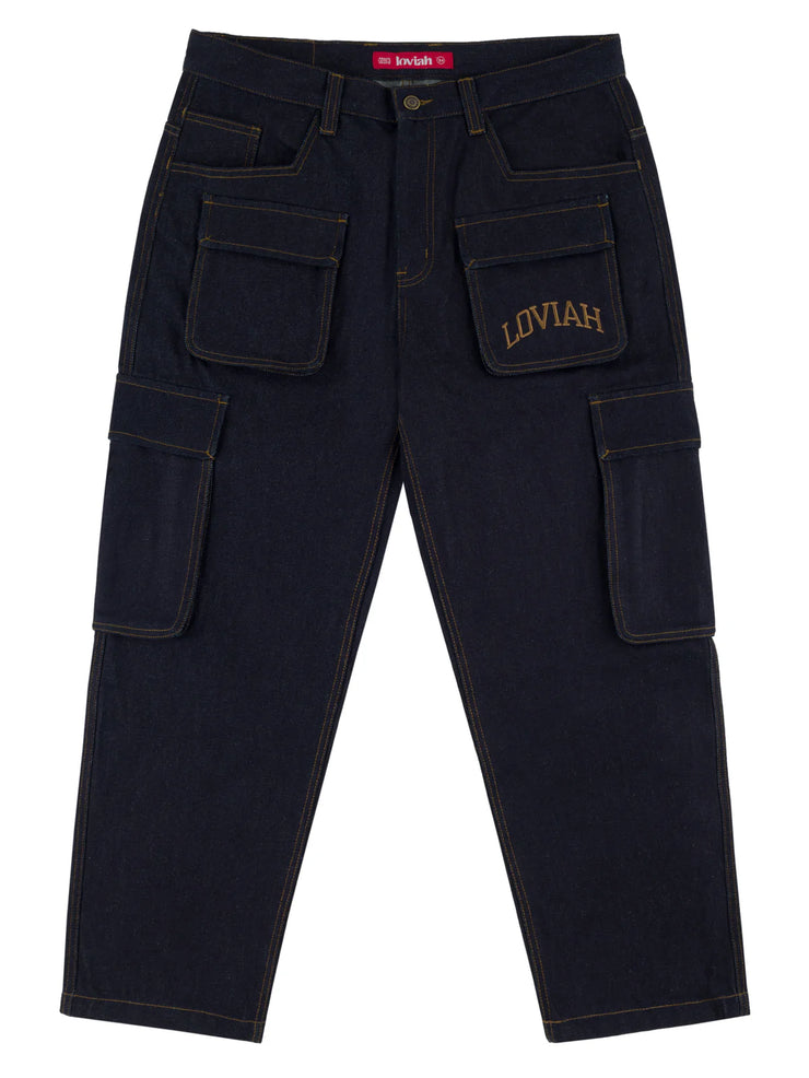 Loviah | Baggy Denim Cargo Pants