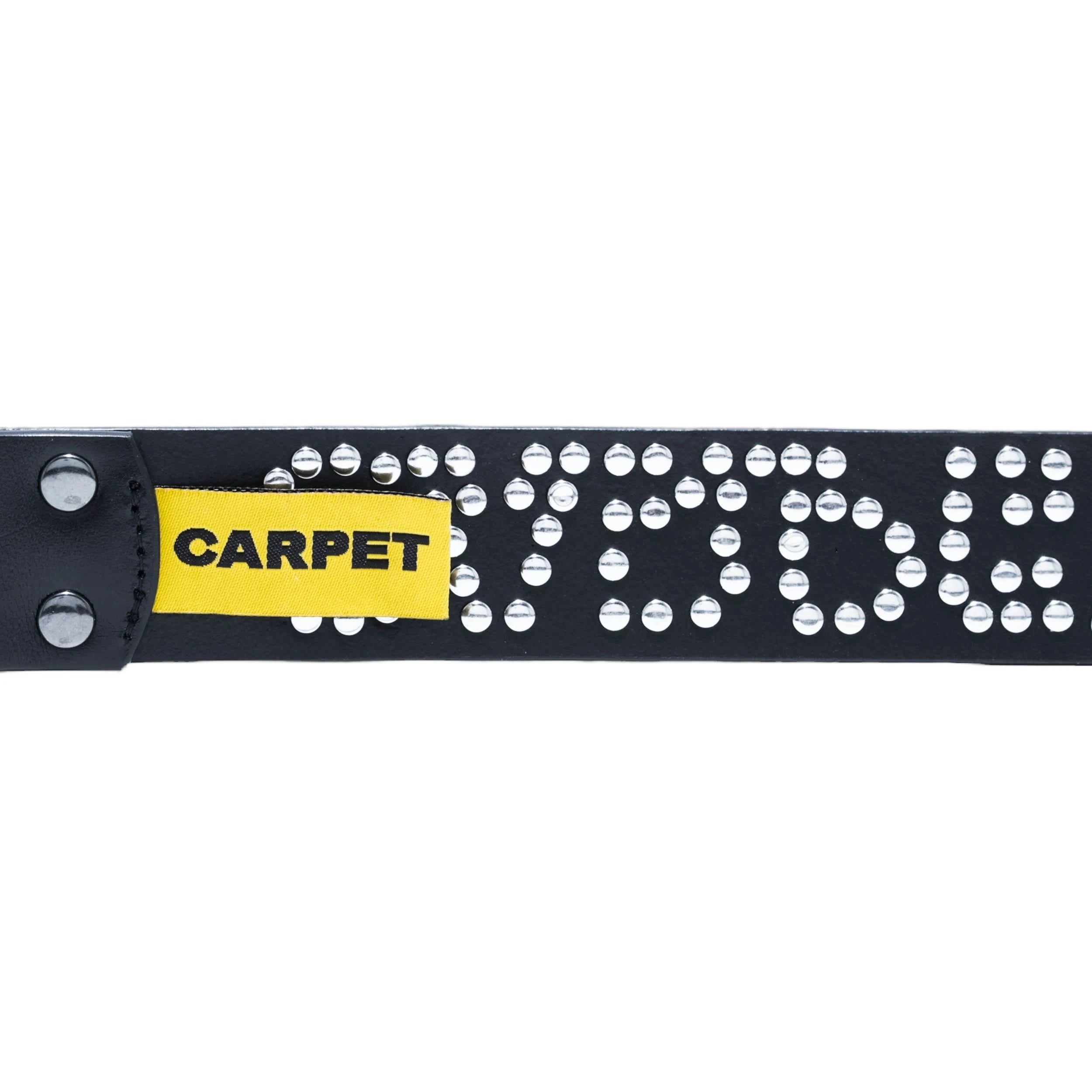 Carpet Company Riveted Leather Belt – Black