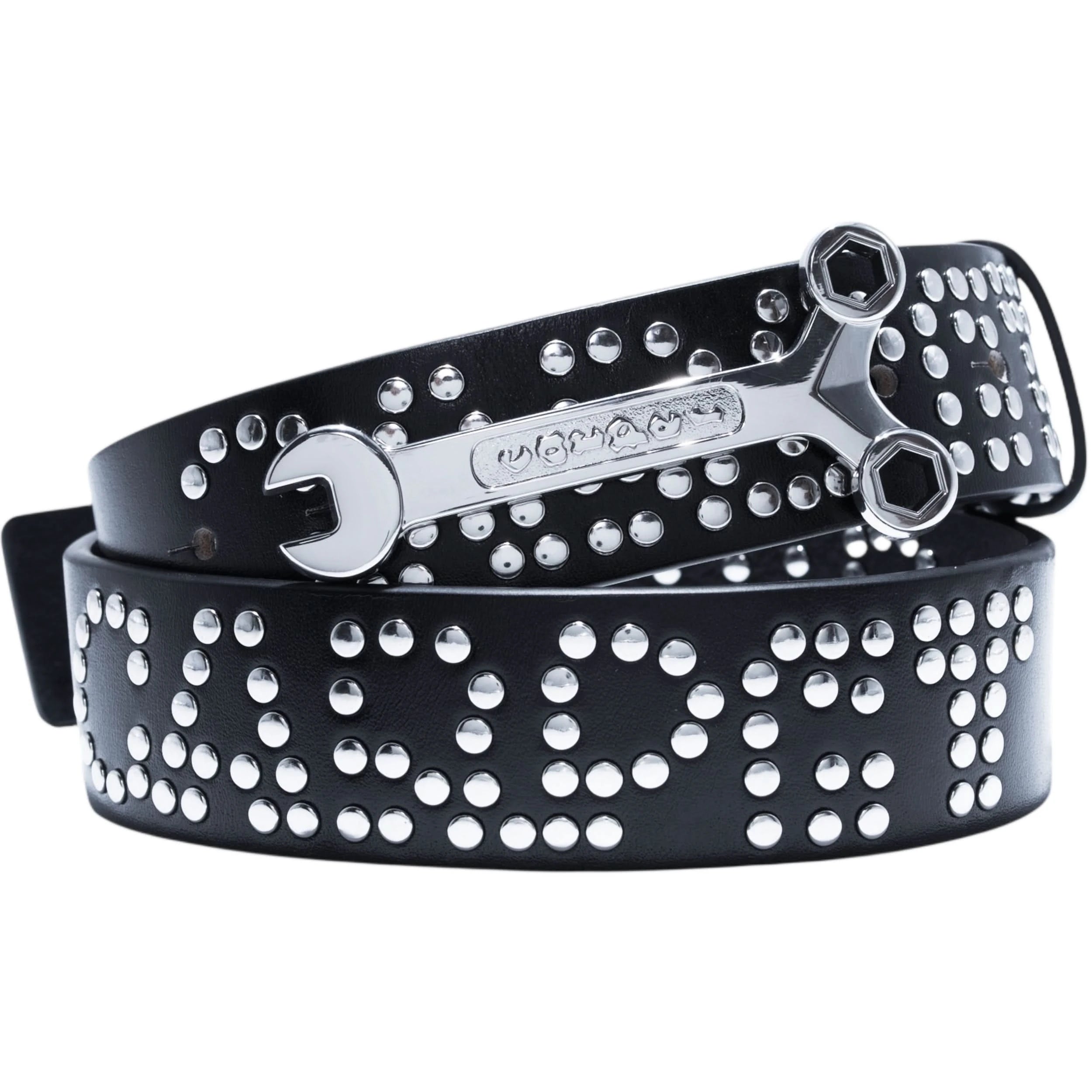 Carpet Company Riveted Leather Belt – Black