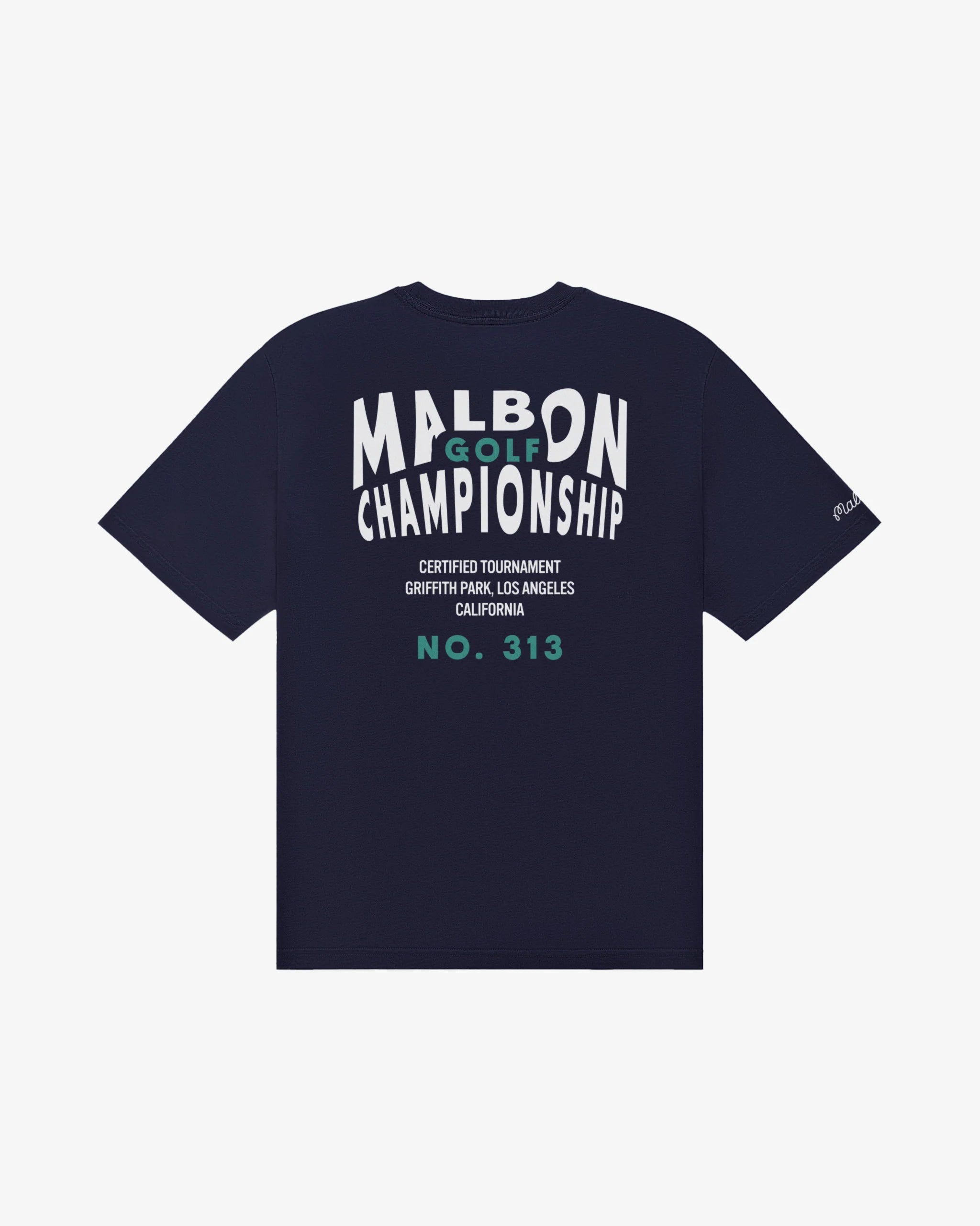 Malbon Golf Bermuda Championship Tee - Navy