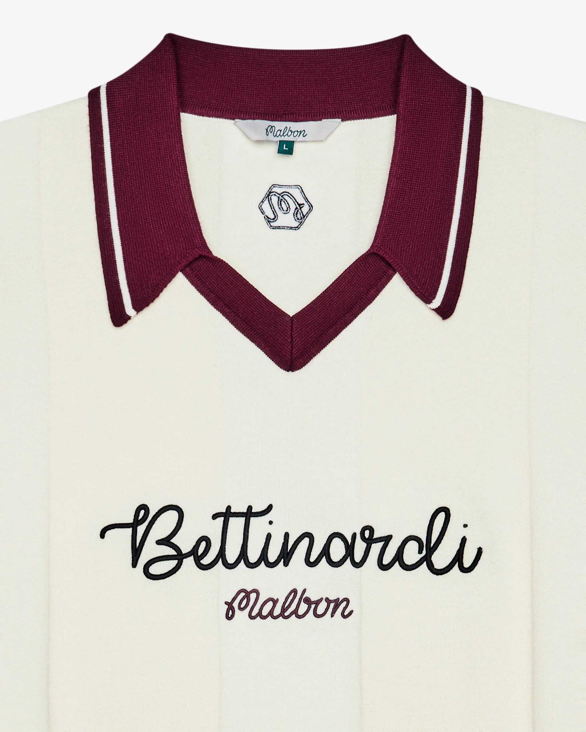 Malbon Golf Bettinardi Knit Polo Black Polo