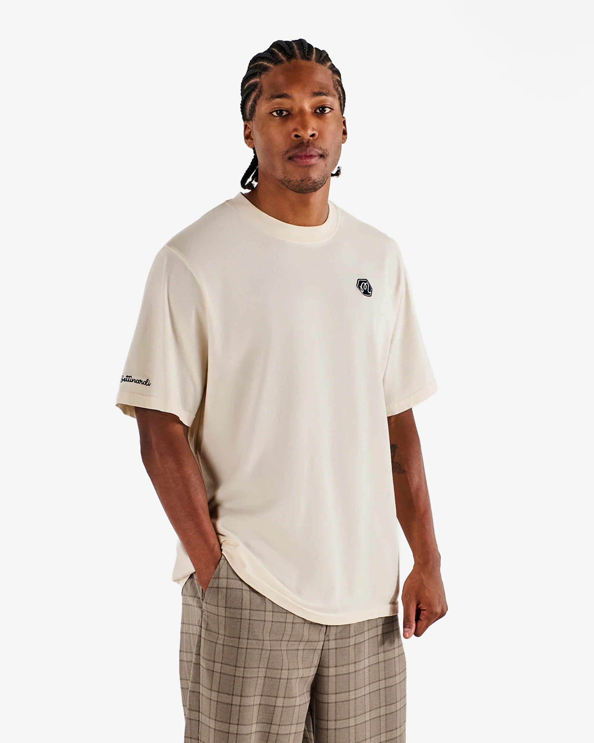 Malbon Golf Bettinardi Gangster Bermuda Tee Egret