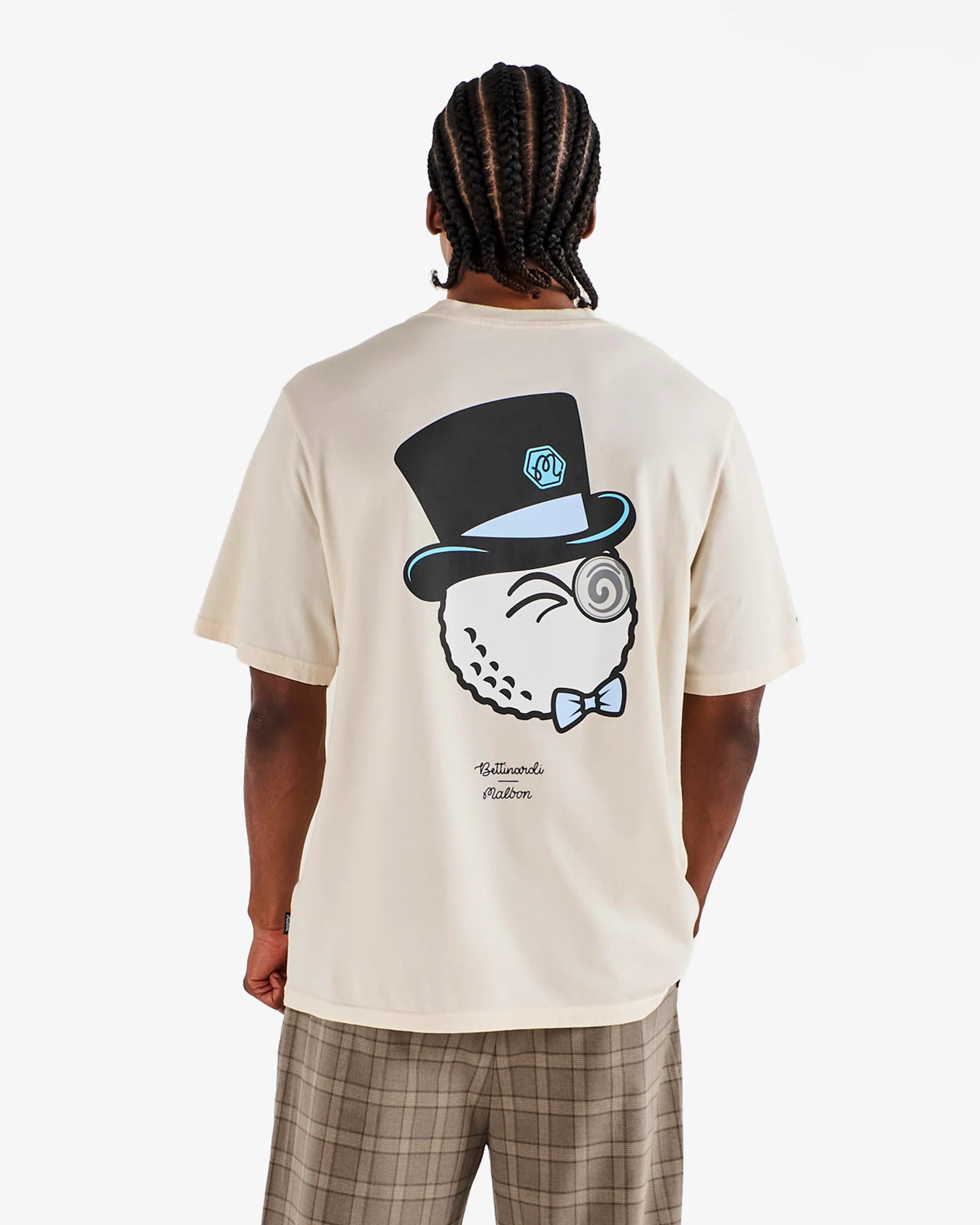 Malbon Golf Bettinardi Gangster Bermuda Tee Egret