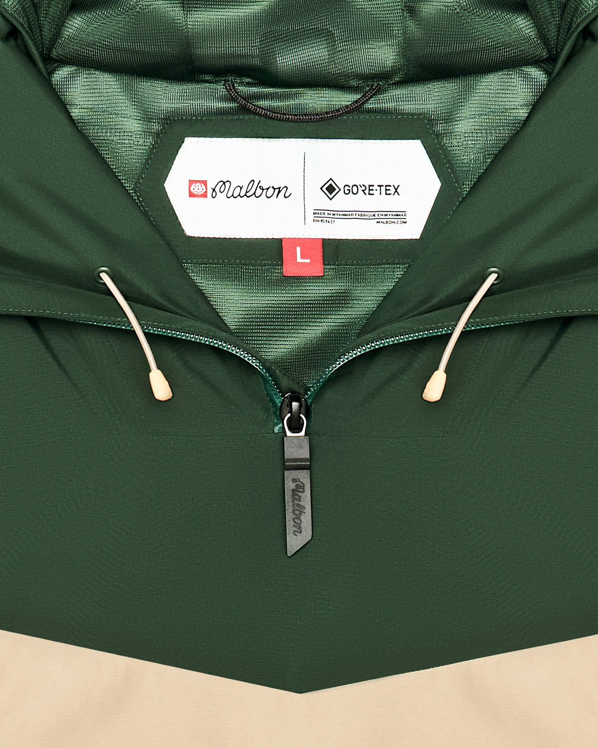 Malbon Golf Dornoch GORE-TEX Terrain Anorak Moss / Khaki — product shot